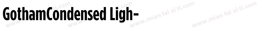 GothamCondensed Ligh字体转换